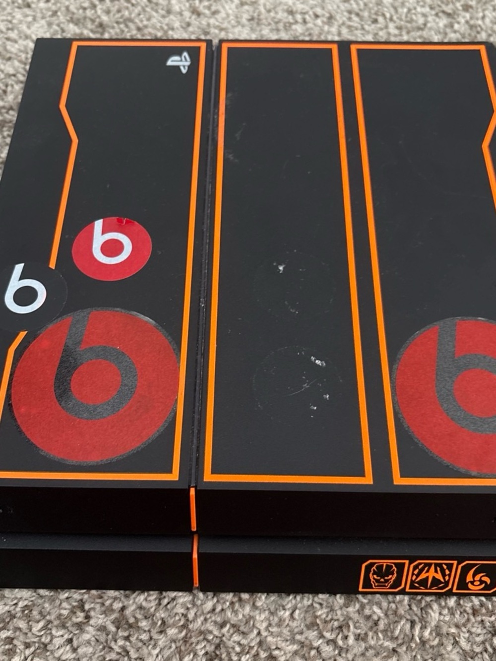 Beats Limited Edition Black and Orange Headphone Stand Box